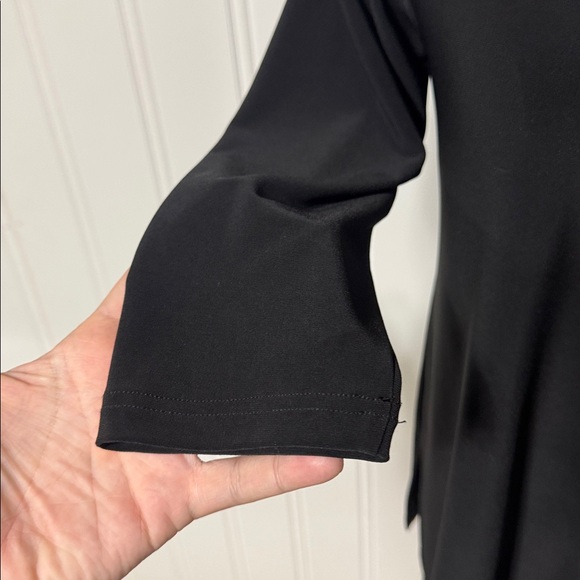 Sympli Classic Relaxed 3/4 Sleeve Black Top size 4 - Picture 5 of 9
